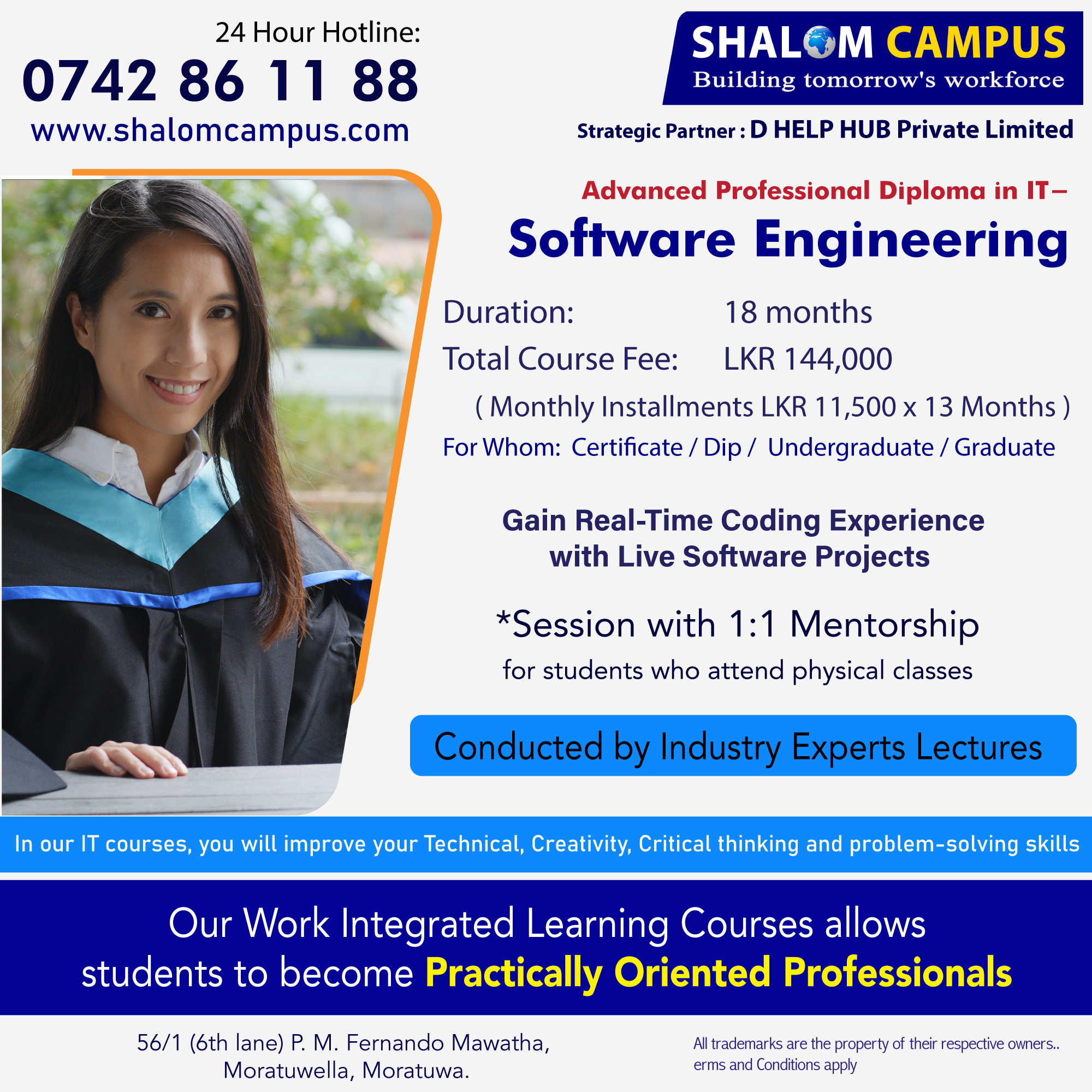 Advance Professional Diploma in Software Engineering - Shalom Campus